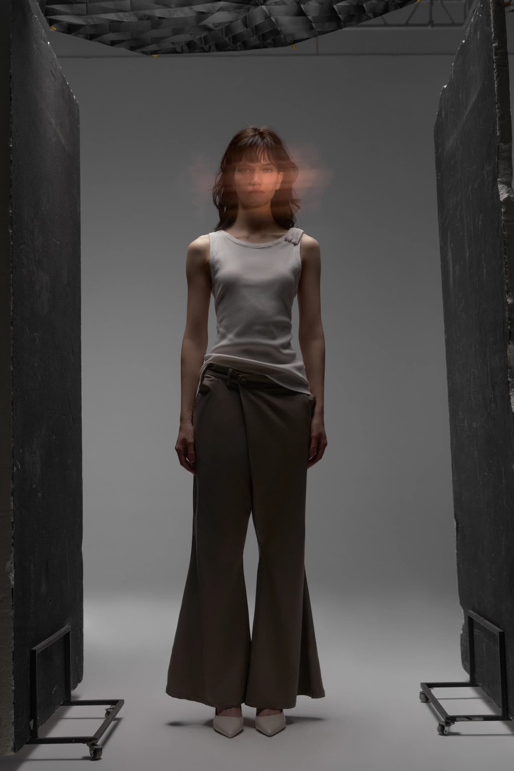 Брюки Wide-Leg оливковые