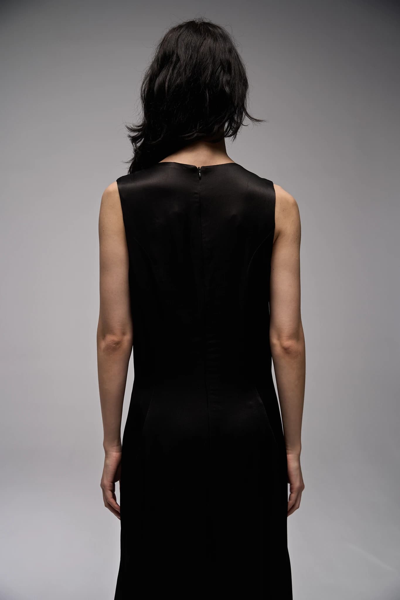 Платье макси атласное Sheer Yoke 3